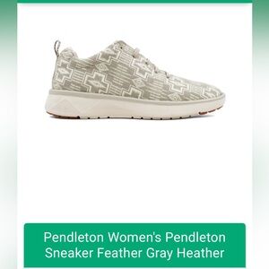 Women’s Pendleton Feather Harding Sneakers Aztec Western Size 7 Wool Beige